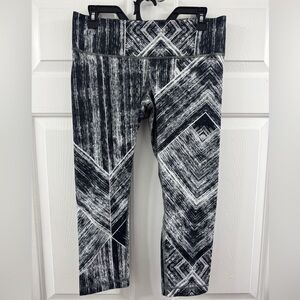 Lululemon Athletica Black and White Patterned Leggings